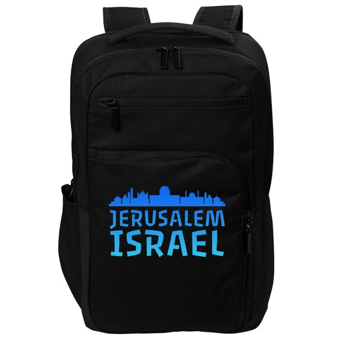 Jewish Jerusalem Design I Love Israel Impact Tech Backpack