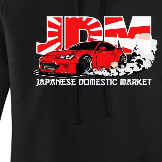 Jdm Japanese Domestic Market Racing Car Women's Pullover Hoodie