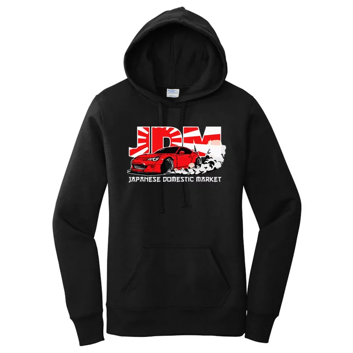 Jdm Japanese Domestic Market Racing Car Women's Pullover Hoodie