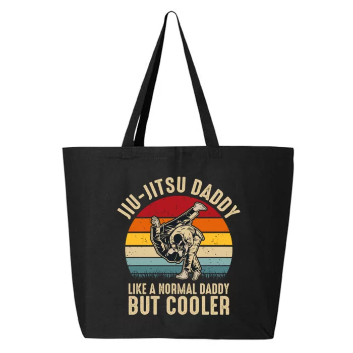 Jiu Jitsu Daddy Like A Normal Daddy But Cooler Funny Dad Gifts Retro Plus Size 25L Jumbo Tote