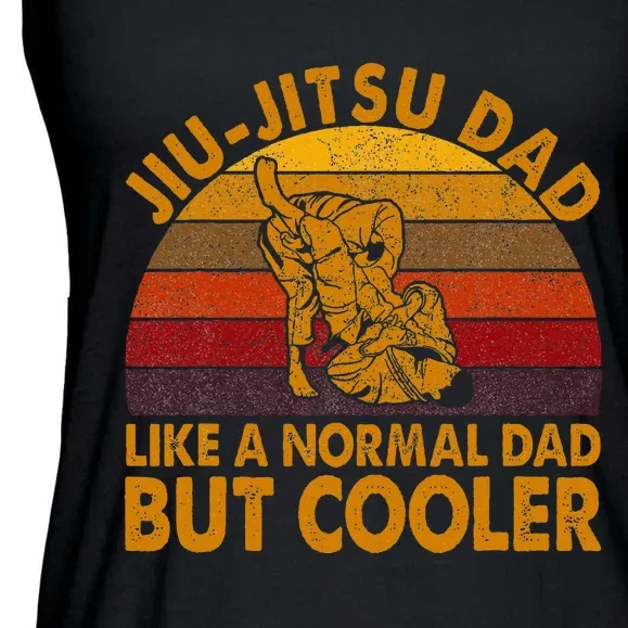 Jiu Jitsu Dad Retro Bjj Brazilian Jujitsu Ladies Essential Flowy Tank