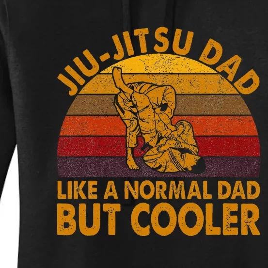 Jiu Jitsu Dad Retro Bjj Brazilian Jujitsu Women's Pullover Hoodie