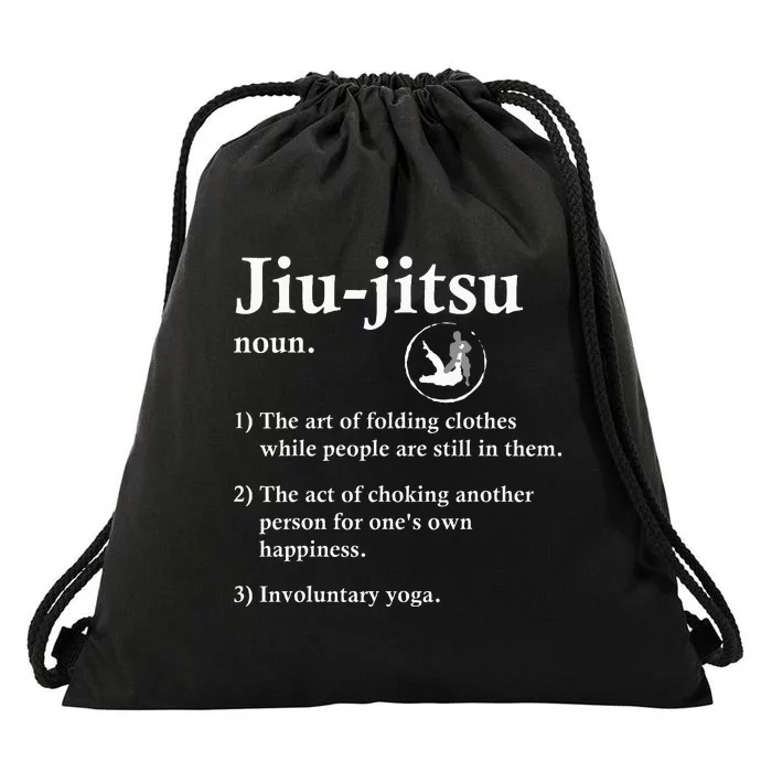 Jiu Jitsu Definition Funny Bjj Drawstring Bag