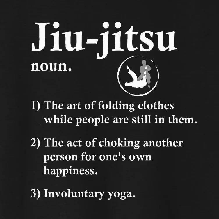 Jiu Jitsu Definition Funny Bjj Women's Crop Top Tee