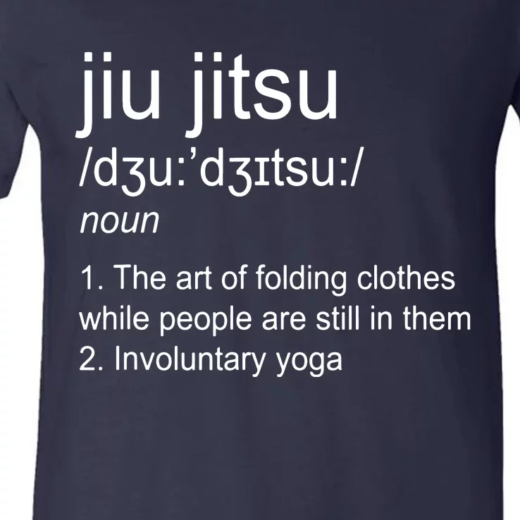 Jiu Jitsu Definition Martial Arts V-Neck T-Shirt