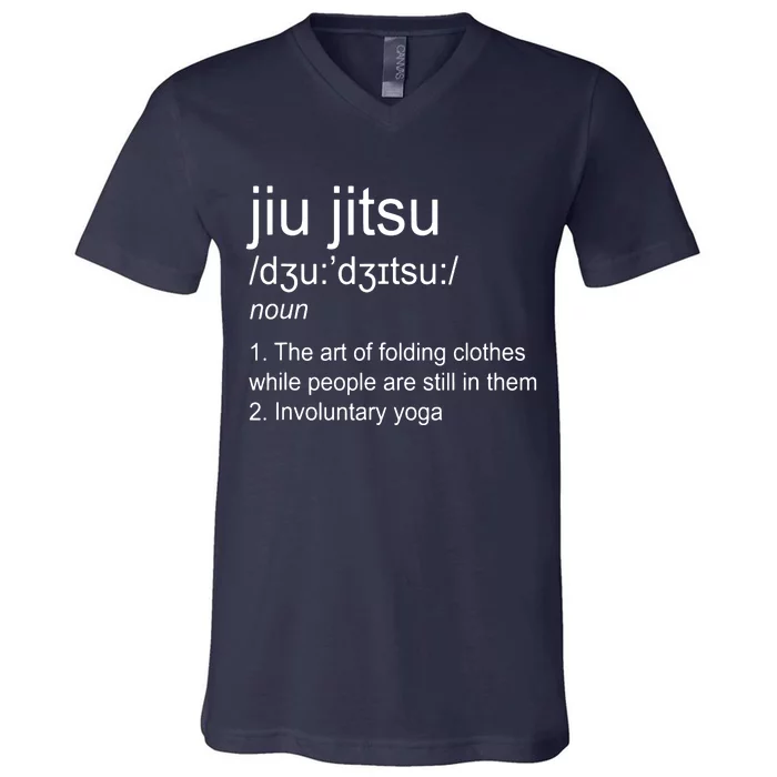 Jiu Jitsu Definition Martial Arts V-Neck T-Shirt