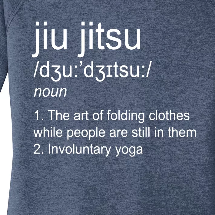 Jiu Jitsu Definition Martial Arts Women's Perfect Tri Tunic Long Sleeve Shirt