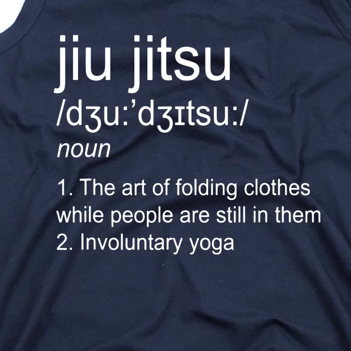 Jiu Jitsu Definition Martial Arts Tank Top