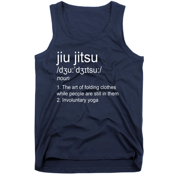 Jiu Jitsu Definition Martial Arts Tank Top