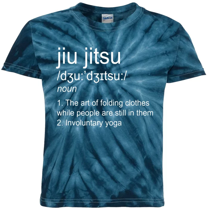 Jiu Jitsu Definition Martial Arts Kids Tie-Dye T-Shirt