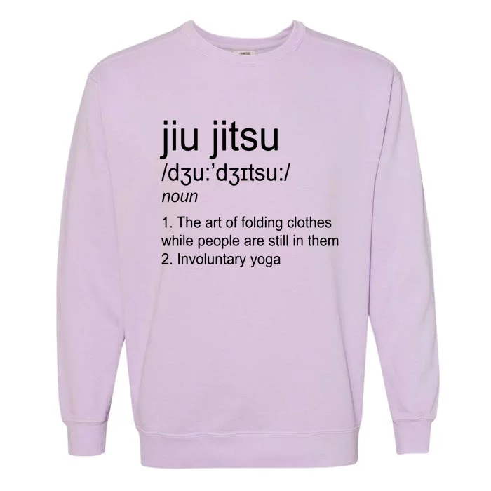 Jiu Jitsu Definition Martial Arts Garment-Dyed Sweatshirt