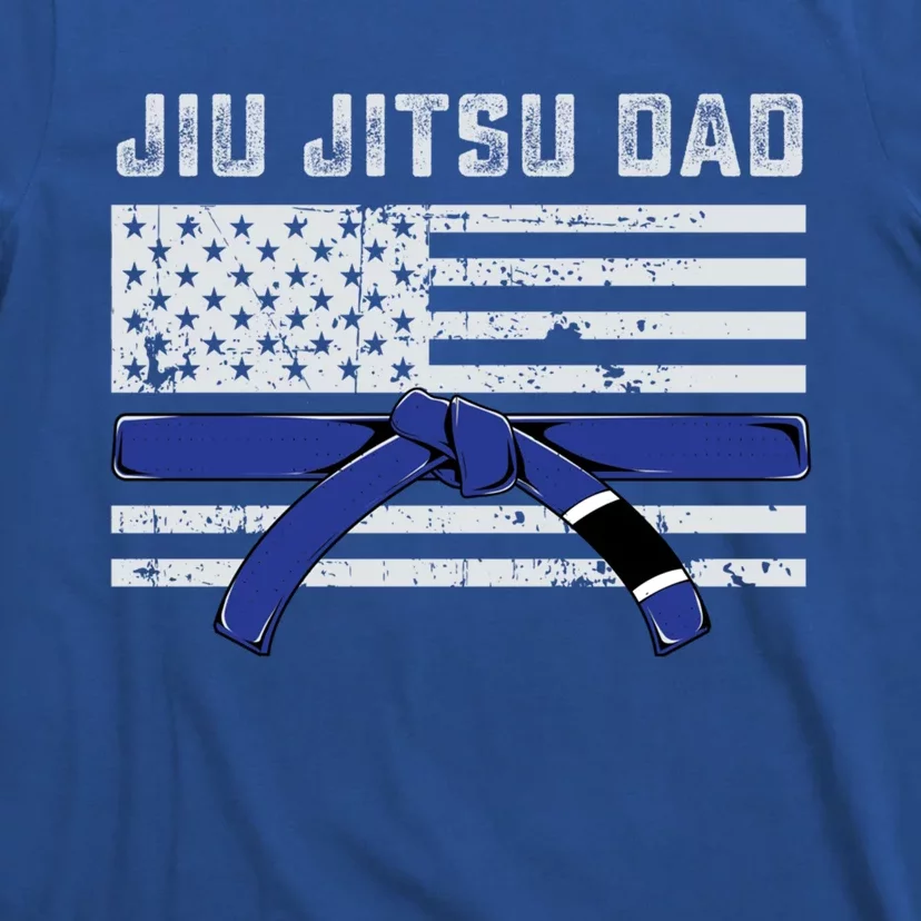 Jiu Jitsu Dad Blue Belt Police Lives Matter Thin Blue Line Great Gift T-Shirt