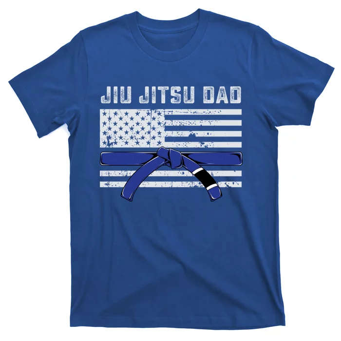 Jiu Jitsu Dad Blue Belt Police Lives Matter Thin Blue Line Great Gift T-Shirt