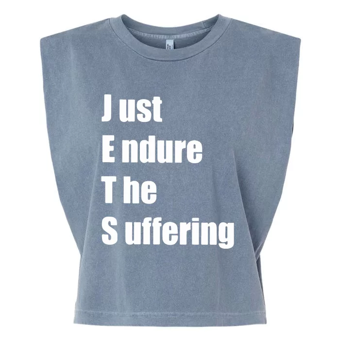 Jets Just Endure Suffering Garment-Dyed Women's Muscle Tee