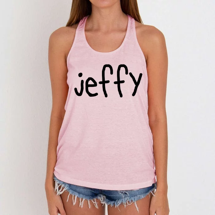 Jeffy Women's Knotted Racerback Tank