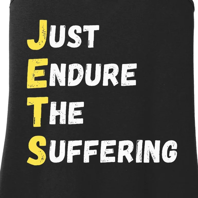 Jets Just Endure The Suffering Ladies Essential Tank