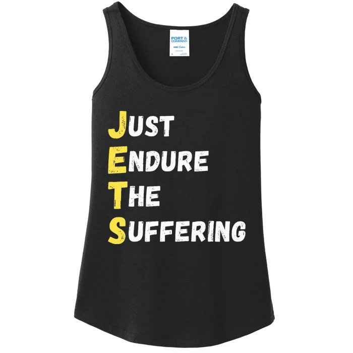 Jets Just Endure The Suffering Ladies Essential Tank