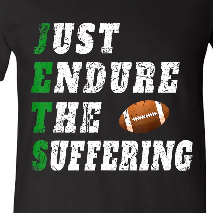 Jets Just Endure The Suffering V-Neck T-Shirt