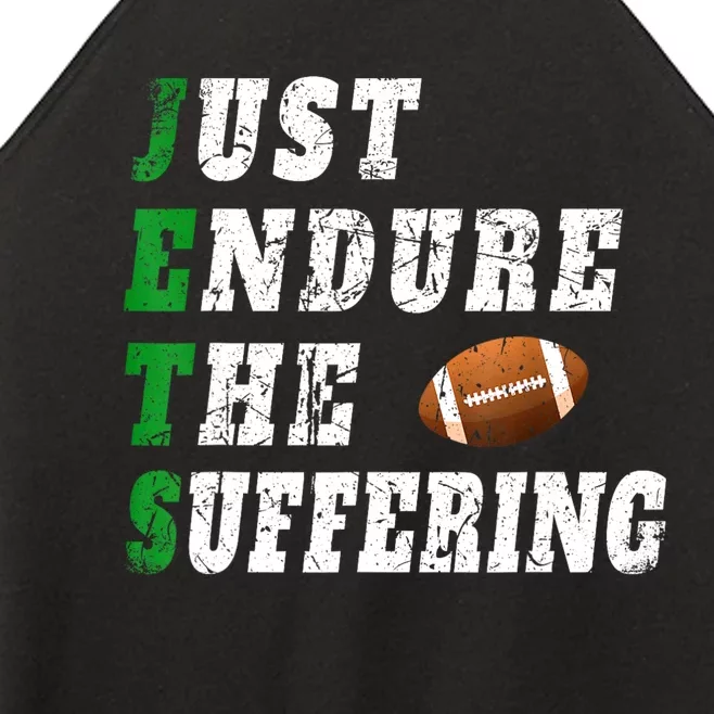 Jets Just Endure The Suffering Women’s Perfect Tri Rocker Tank