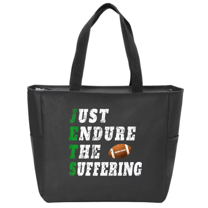 Jets Just Endure The Suffering Zip Tote Bag