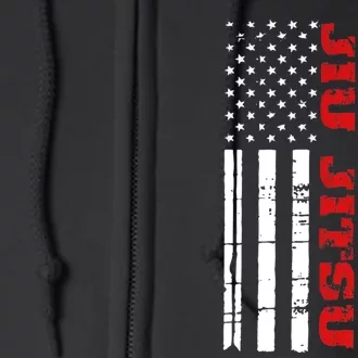 Jiu Jitsu Flag TShirt American Jiu Jitsu Shirt BJJ Full Zip Hoodie