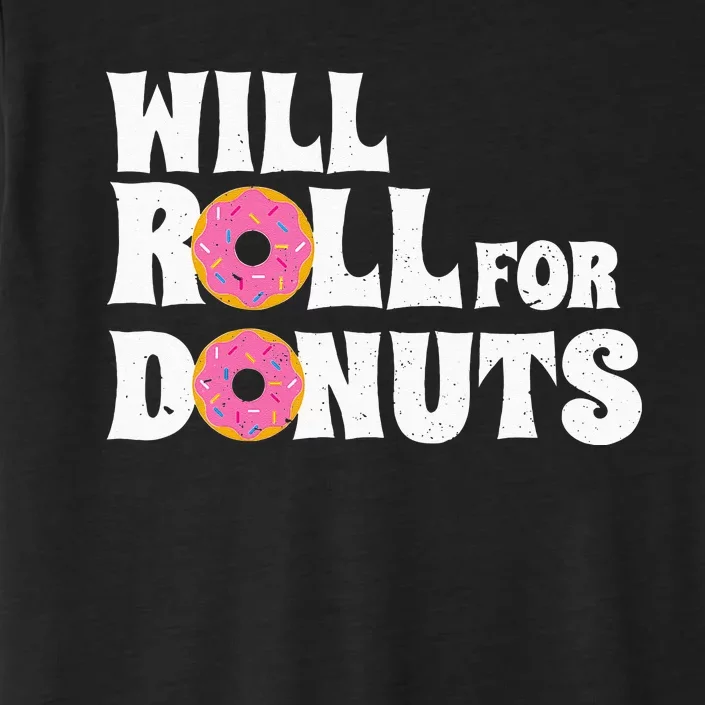 Jiu Jitsu Funny Will Roll For Donuts BJJ ChromaSoft Performance T-Shirt