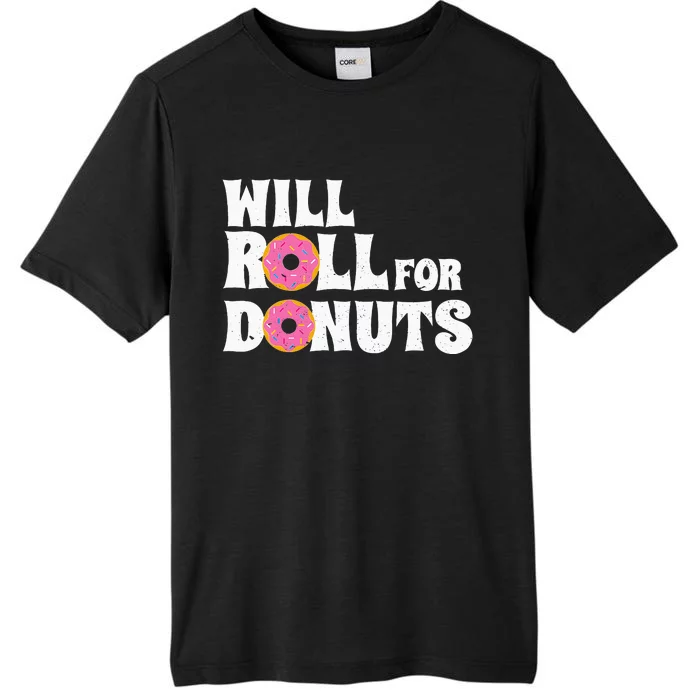 Jiu Jitsu Funny Will Roll For Donuts BJJ ChromaSoft Performance T-Shirt