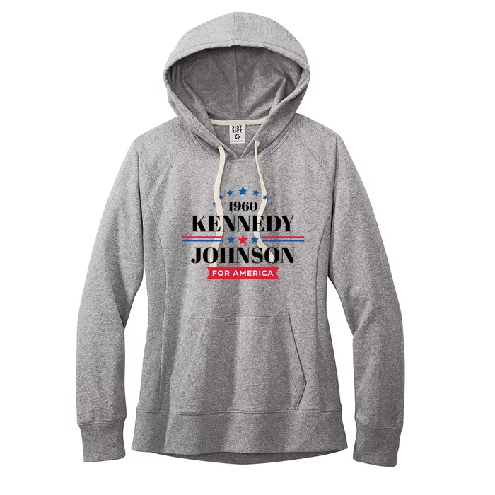 Jfk John F Kennedy Johnson Campaign Funny Gift Women's Fleece Hoodie