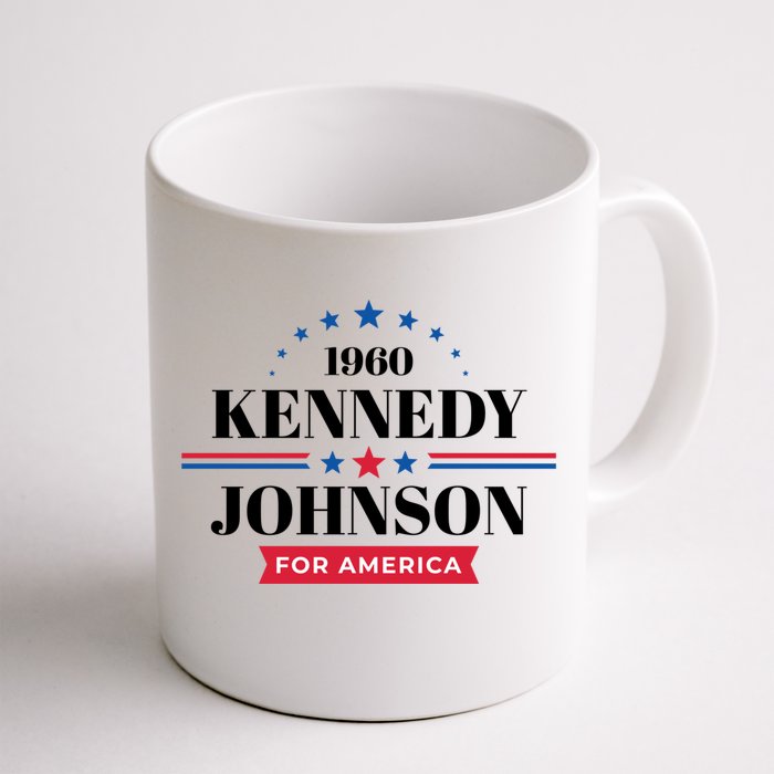 Jfk John F Kennedy Johnson Campaign Funny Gift Front & Back Coffee Mug