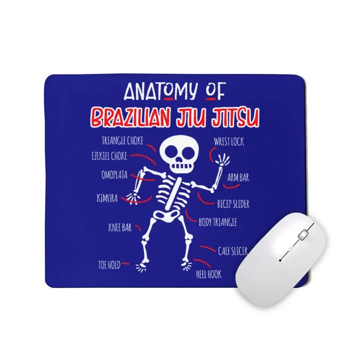 Jiu Jitsu Funny BJJ Gifts Christmas Spooky Skeleton Mousepad