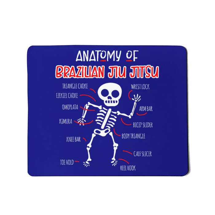 Jiu Jitsu Funny BJJ Gifts Christmas Spooky Skeleton Mousepad