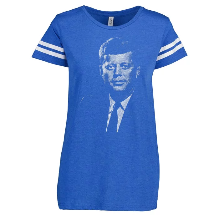 Jfk John F Kennedy Presidential Souvenir President Enza Ladies Jersey Football T-Shirt