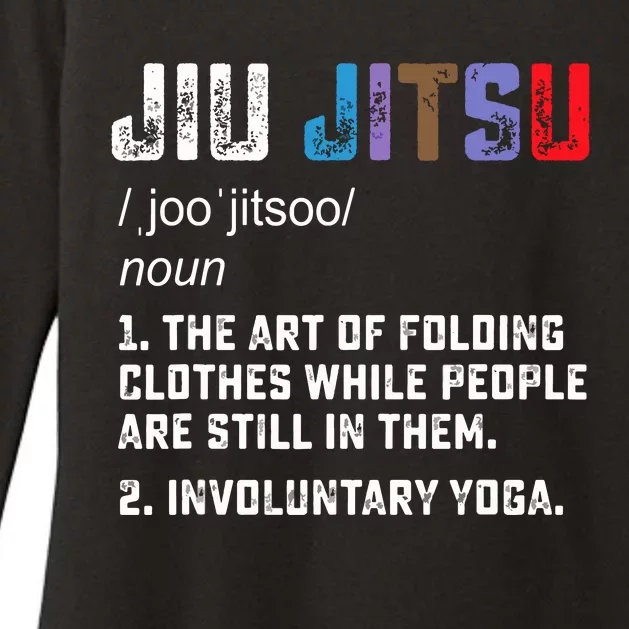 Jiu Jitsu Funny Definition BJJ Or MMA Grappler Womens CVC Long Sleeve Shirt