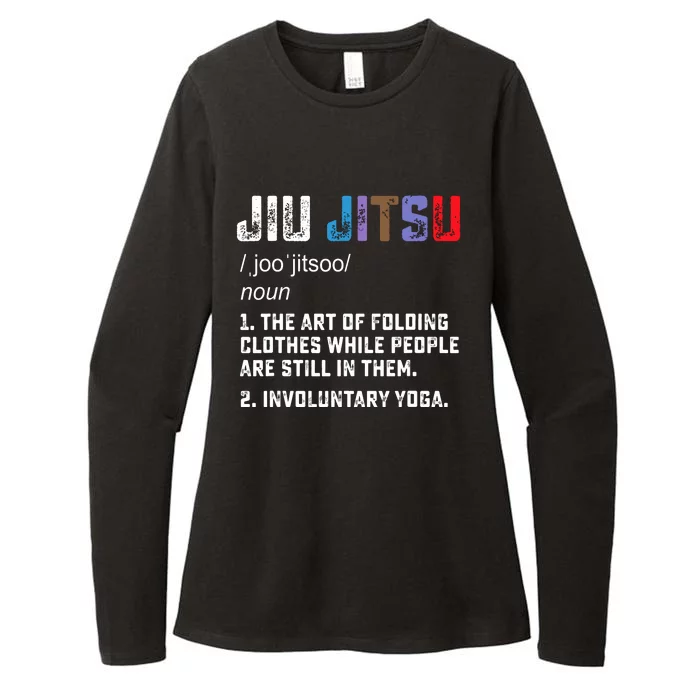 Jiu Jitsu Funny Definition BJJ Or MMA Grappler Womens CVC Long Sleeve Shirt