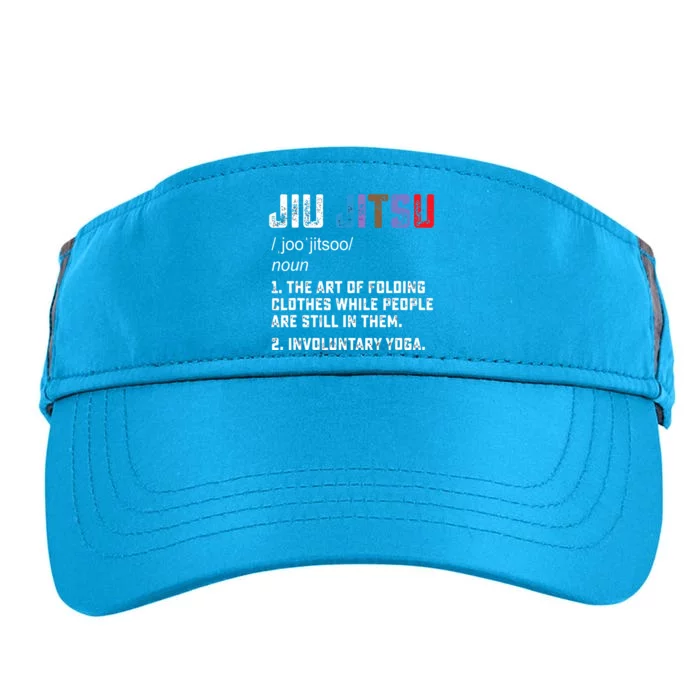 Jiu Jitsu Funny Definition BJJ Or MMA Grappler Adult Drive Performance Visor