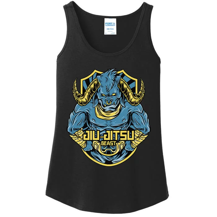 Jiu jitsu Funny definition BJJ or MMA grappler Ladies Essential Tank