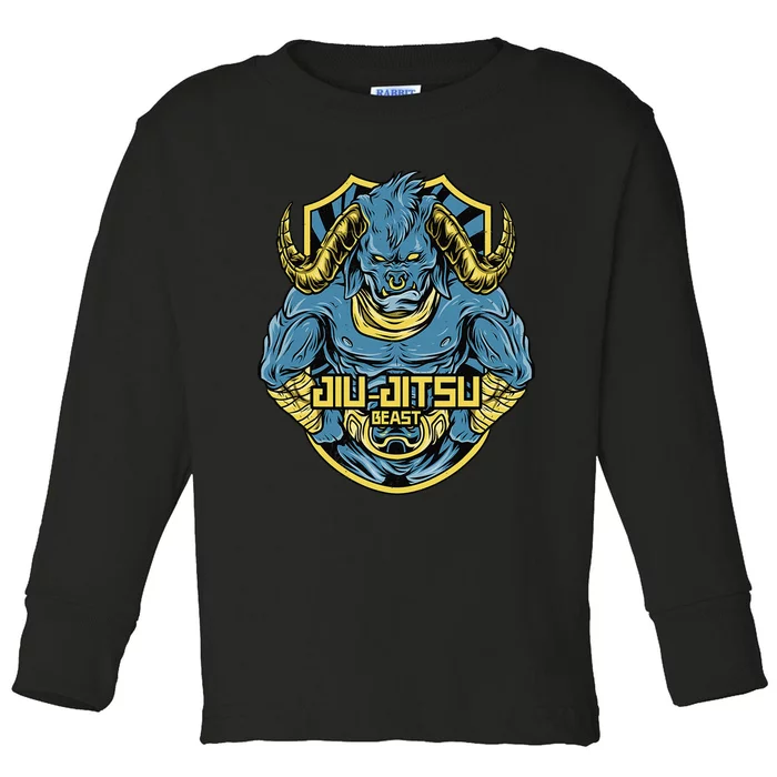 Jiu jitsu Funny definition BJJ or MMA grappler Toddler Long Sleeve Shirt