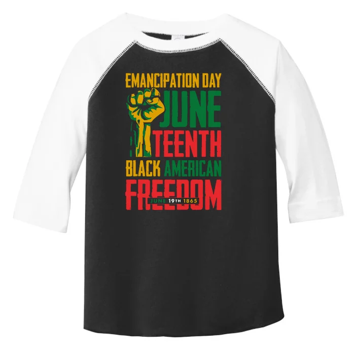 Juneteenth Juneteenth For Freedom Toddler Fine Jersey T-Shirt