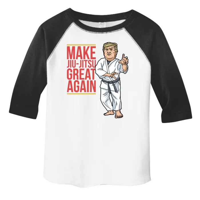 Jiu Jitsu Gift Trump Make Jujitsu Great Again Bjj Mma Funny Gift Toddler Fine Jersey T-Shirt