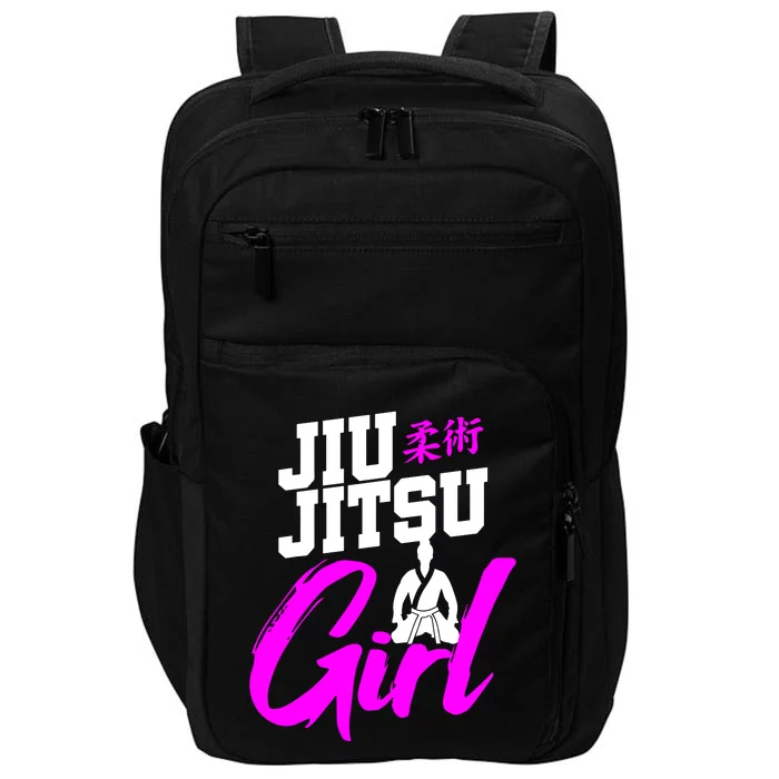 Jiu Jitsu Girl Brazilian Martial Arts Women Gift Impact Tech Backpack