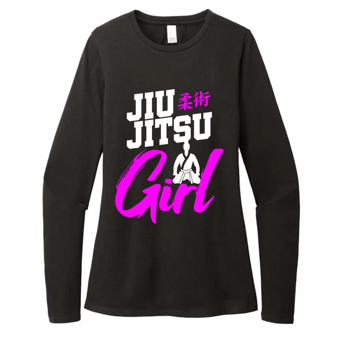 Jiu Jitsu Girl Brazilian Martial Arts Women Gift Womens CVC Long Sleeve Shirt