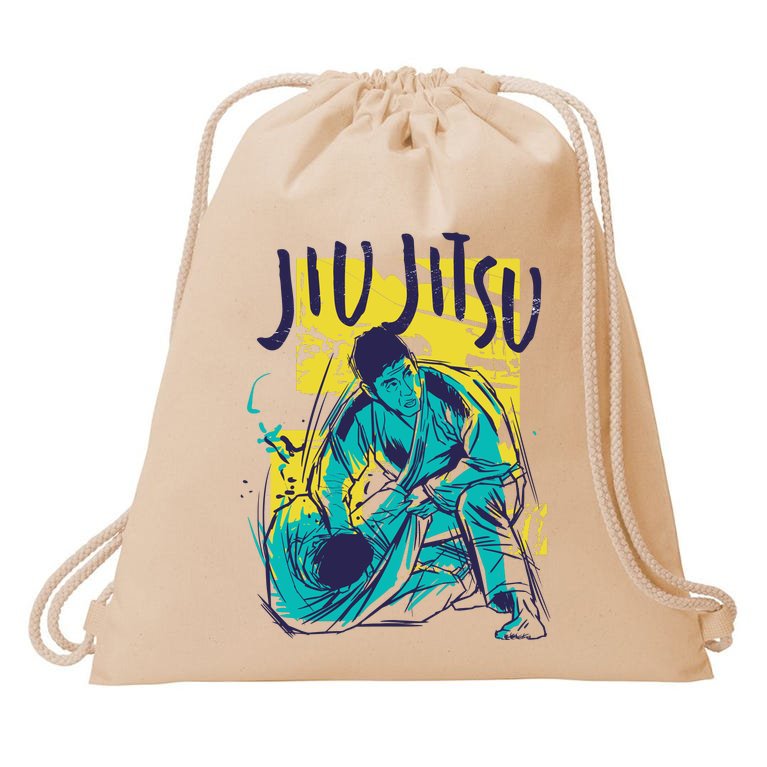 Jiu Jitsu Grunge Drawstring Bag