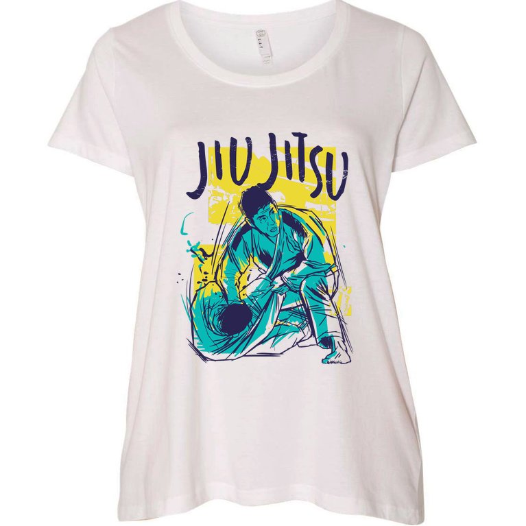 Jiu Jitsu Grunge Women's Plus Size T-Shirt
