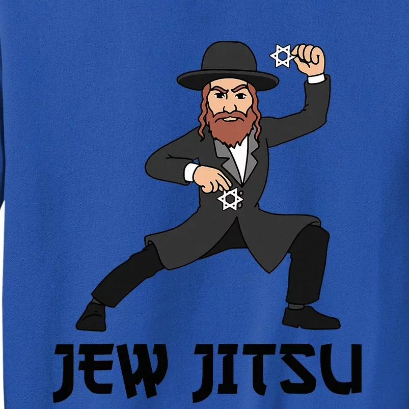 Jew Jitsu Hebrew Jiu Jitsu Funny Jewish Hanukkah Tall Sweatshirt