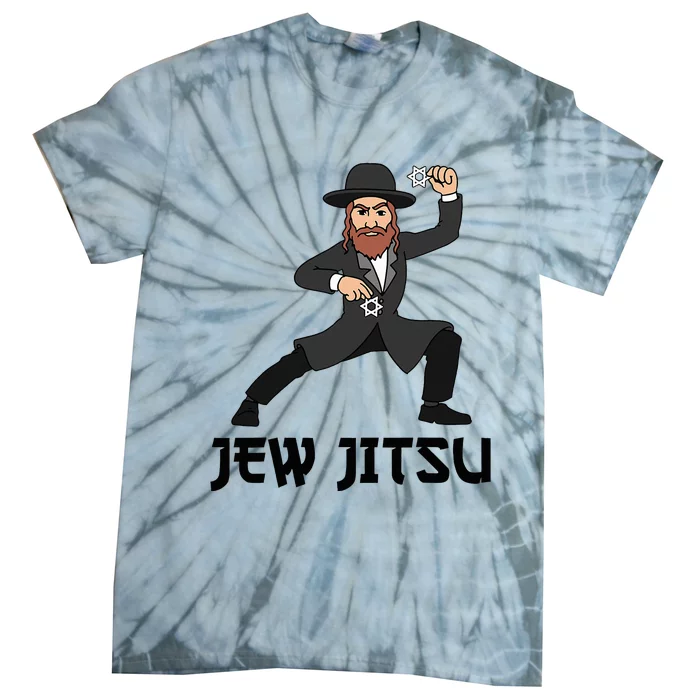 Jew Jitsu Hebrew Jiu Jitsu Funny Jewish Hanukkah Tie-Dye T-Shirt