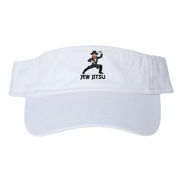 Jew Jitsu Hebrew Jiu Jitsu Funny Jewish Hanukkah Valucap Bio-Washed Visor