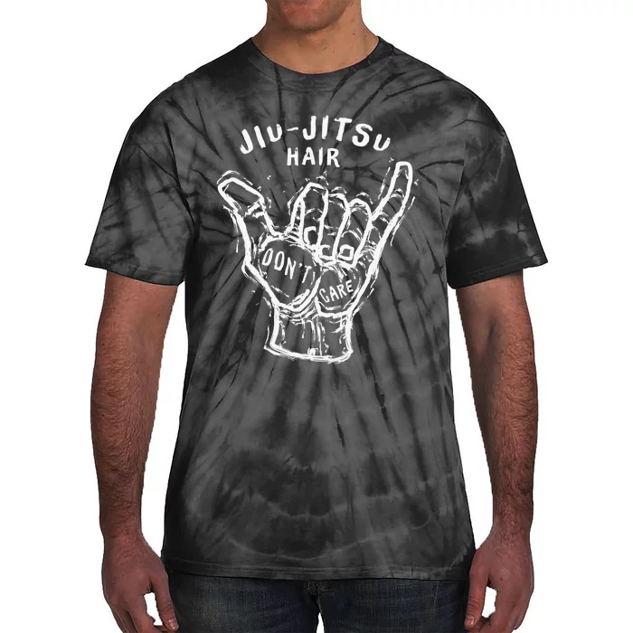 Jiu Jitsu Hair Don't Care Cool Combat BJJ MMA Tie-Dye T-Shirt