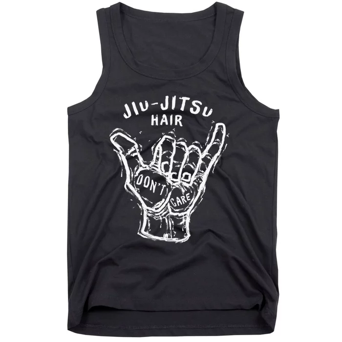 Jiu Jitsu Hair Don't Care Cool Combat BJJ MMA Tank Top