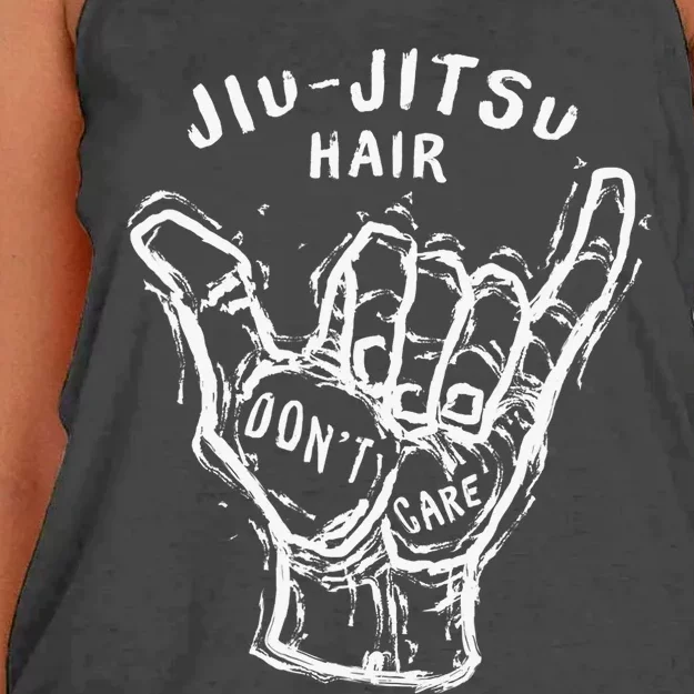 Jiu Jitsu Hair Don't Care Cool Combat BJJ MMA Women's Knotted Racerback Tank