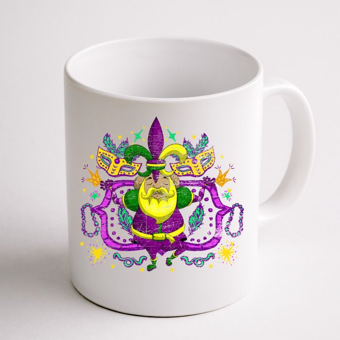 Joker Jester Hat Masquerade Parade Funny Mardi Gras Cute Gift Front & Back Coffee Mug